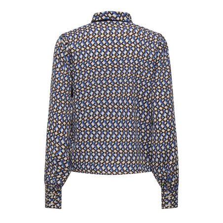 Blouse Beige/Noir/Bleu Imprimé Femme JDY Life Boey