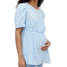 Blouse de Grossesse Bleu/Blanc Femme Mamalicious 20016569