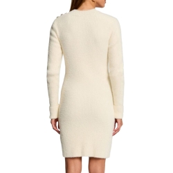 Robe Ecru Femme Morgan Duveteuse