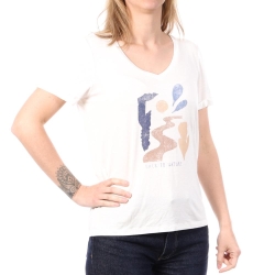 T-shirt Blanc Femme Sun Valley PALACIO