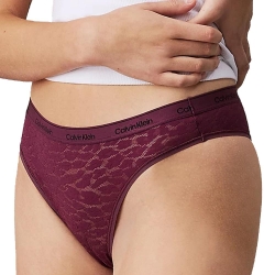 Tanga Violet Femme Calvin Klein Jeans Brazilian