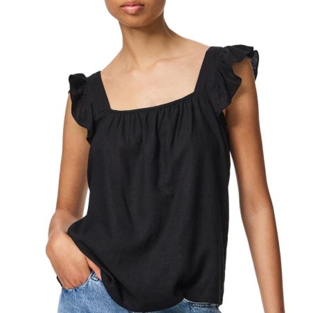 Débardeur Noir Femme Pieces Pia