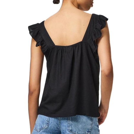 Débardeur Noir Femme Pieces Pia