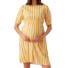 Robe de grossesse Blanche/Jaune Femme Mamalicious Sinem