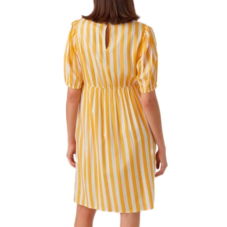 Robe de grossesse Blanche/Jaune Femme Mamalicious Sinem