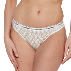 Culotte Blanc/Grise Femme Calvin Klein Jeans Bikinis