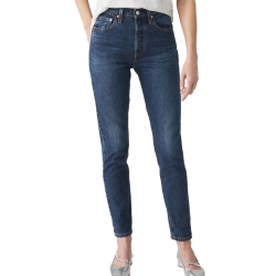 Jeans 501 Bleu Foncé Femme Levi's 501 Indigo Worn