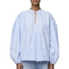 Blouse Bleu/Blanche Femme Pieces Lilia