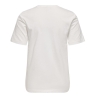 T-Shirt Blanc/Rose Femme Only Lanya