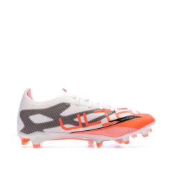 Chaussures de football Blanches/Oranges Homme Puma Ultra 5 Match