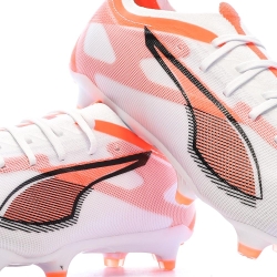 Chaussures de football Blanches/Oranges Homme Puma Ultra 5 Match