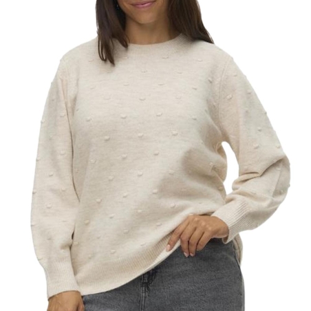 Pull Beige Femme Vero Moda Curve Francesca