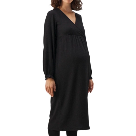Robe Noire Femme Mamalicious Naomi