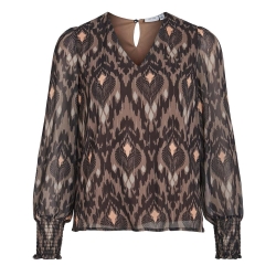 Blouse Marron Femme Vila Vimary