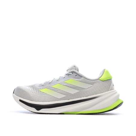 Chaussures de Running Grises/Jaunes Homme Adidas Supernova
