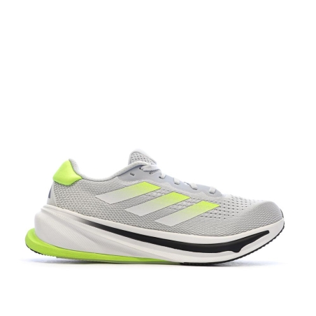 Chaussures de Running Grises/Jaunes Homme Adidas Supernova