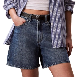 Short Bleu Femme Calvin Klein Jeans Rise Aline