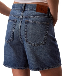 Short Bleu Femme Calvin Klein Jeans Rise Aline