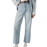 Jean Bleu Clair Femme Levi's Ribcage Straight