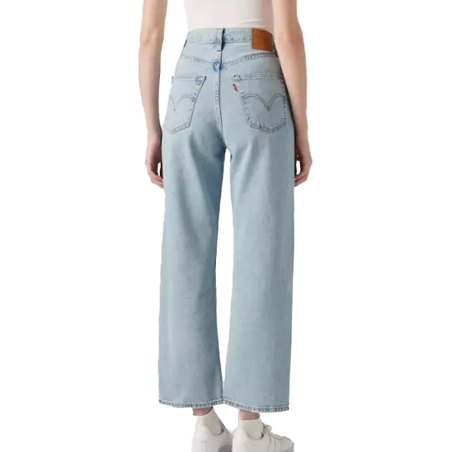 Jean Bleu Clair Femme Levi's Ribcage Straight