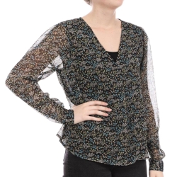 Blouse Noir à fleurs Femme JDY Isabell