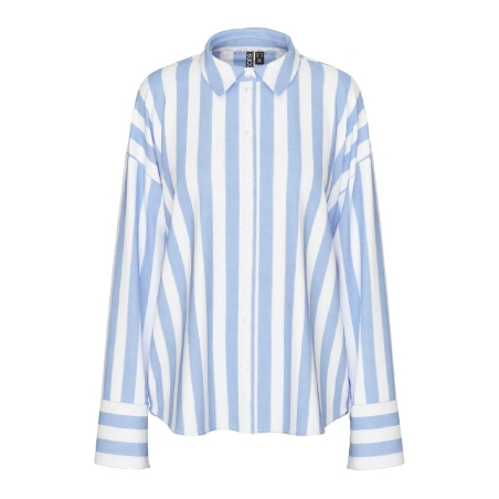 Chemise Rayures Bleu/Blanc Femme Pieces Liva