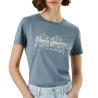 T-Shirt Bleu Femme Pepe Jeans Bero