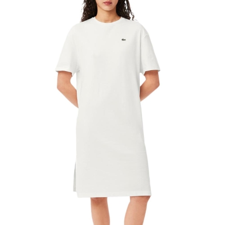 Robe Blanc Femme Lacoste Oversized EF2883