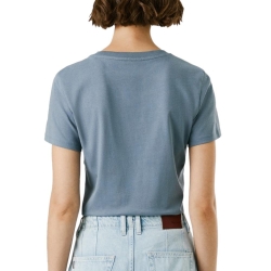 T-Shirt Bleu Femme Pepe Jeans Bero