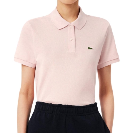 Polo Rose Clair Femme Lacoste Regular Fit