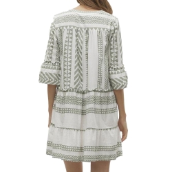 Robe Beige/Vert Femme Vero Moda Dicthe