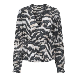 Blouse Noir/Beige Femme JDY Pepper