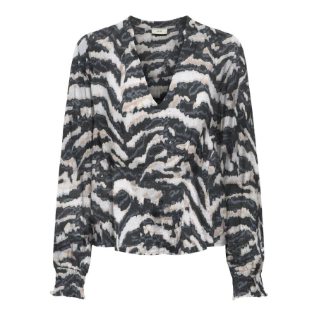 Blouse Noir/Beige Femme JDY Pepper