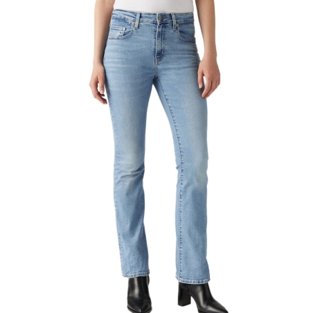 Jeans 725 Bleu Femme Levi's High Rise Bootcut Light
