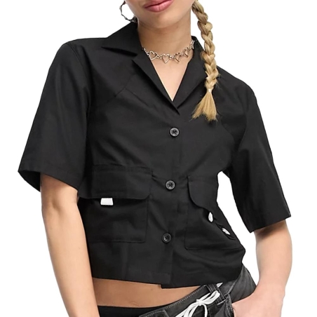 Chemise Manches Courtes Noir Femme The North Face Boxy