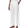Pantalon de Nuit Blanc Femme Calvin Klein Jeans Logo Poplin