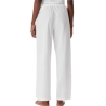 Pantalon de Nuit Blanc Femme Calvin Klein Jeans Logo Poplin