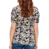 Blouse Violette/Noire/Jaune Femme Mamalicious Janice