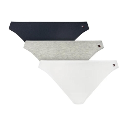 x3 Culotte Grise/Marine/Blanche Femme Tommy Hilfiger Dipped