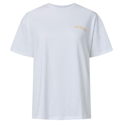 T-Shirt Blanc Femme Pieces Fasty Oversize