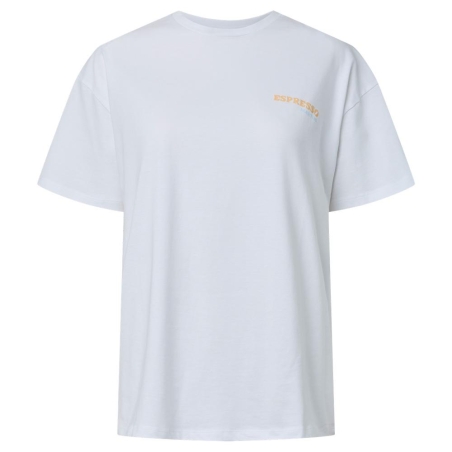T-Shirt Blanc Femme Pieces Fasty Oversize