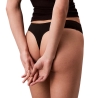 String Noir Femme Calvin Klein Jeans Thong 000QF7983E
