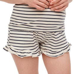 Short Beige/Marine Femme Mamalicious Nadine