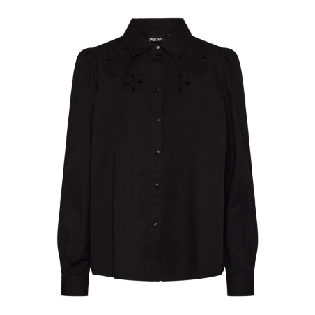 Chemise Noire Femme Pieces Nuda
