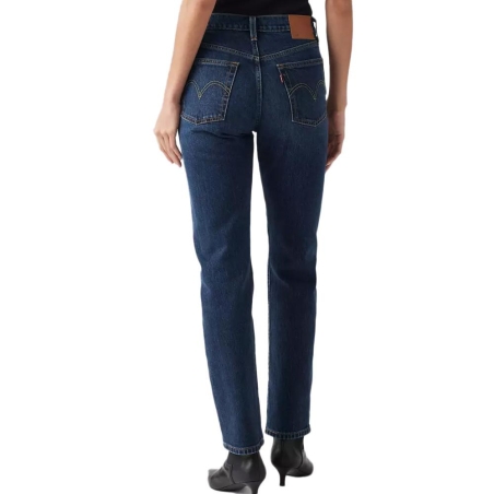 Jean 501 Bleu Brut Femme Levi's Med Indigo 12501