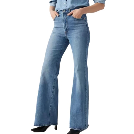 Jean Bleu Femme Levi's Ribcage Bells Med