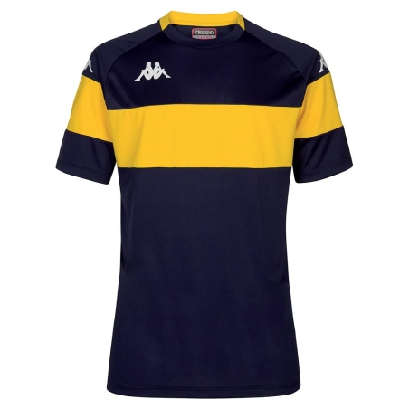 T-Shirt de Sport Marine/Jaune Homme Kappa Dareto