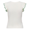 T-Shirt Blanc/Vert Femme JDY Adele