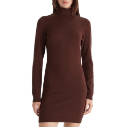 Robe Pull Marron Femme Tommy Hilfiger Tjw Ess Turtleneck