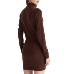 Robe Pull Marron Femme Tommy Hilfiger Tjw Ess Turtleneck